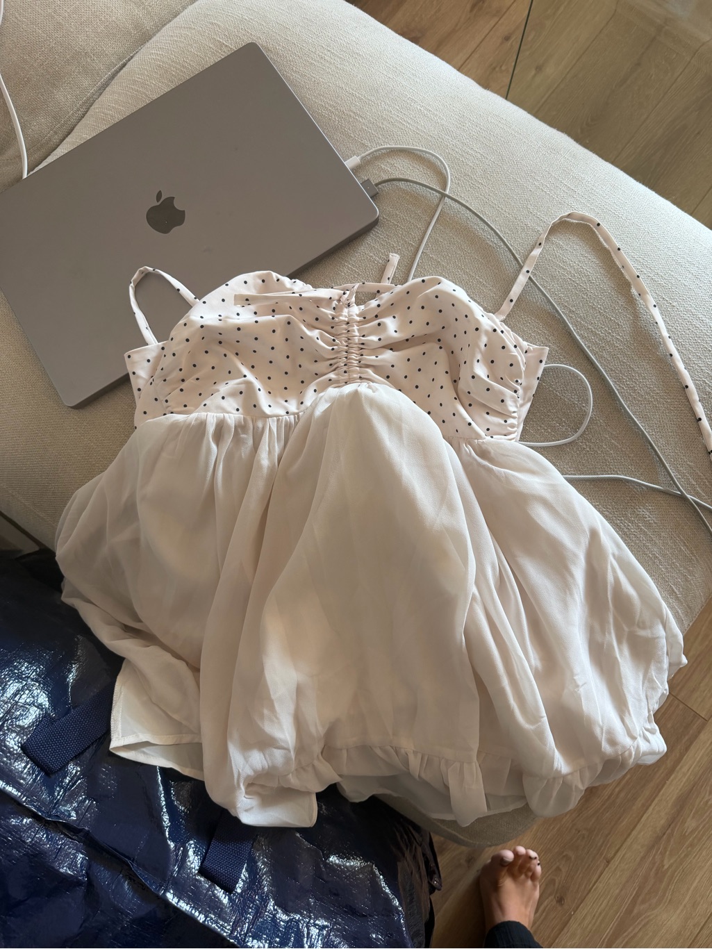 Amelie Teje Blossom Puff Mini Dress By Amelie Teje — image 4 of 5